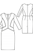 Сукня-футляр з рельєфними швами  - фото 3