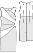 Сукня-футляр з фігурними вставками - фото 3
