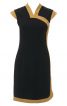Сукня-футляр в азійському стилі з контрастними планками - фото 2