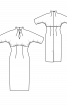 Платье узкого кроя с высоким воротом - фото 3