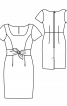 Сукня-футляр із зав’язками на талії - фото 3