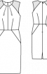 Сукня-футляр з плечовими кокетками - фото 3