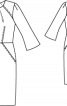 Сукня-футляр із розкльошеними укороченими рукавами - фото 3