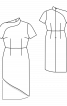 Сукня-футляр з оригінальним коміром-стойкою - фото 3