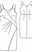 Сукня-футляр з V-подібними вирізами - фото 3