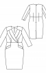 Сукня-футляр з рукавами 3/4 - фото 3