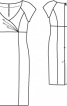 Сукня-футляр з короткими рукавами-реглан - фото 3