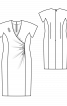 Сукня-футляр з ефектом запаху і драпіровкою - фото 3