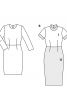 Сукня-футляр з контрастною спідницею - фото 6