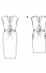 Сукня-футляр з оригінальною драпіровкою - фото 7
