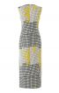 Сукня приталеного силуету з розрізами у швах - фото 4