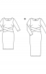 Сукня довга з фігурним вшивним поясом - фото 4