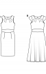Сукня з фігурним вшивним поясом - фото 4