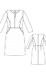 Сукня приталеного крою з рукавами 3/4 - фото 3
