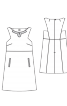 Сукня А-силуету з деталями зі шкіри - фото 3