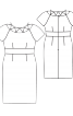 Сукня-футляр відрізна з декором на горловині - фото 3