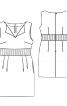 Сукня-футляр з глибоким вирізом горловини - фото 3