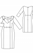 Сукня-пальто вузького крою для нареченої - фото 3
