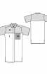 Сукня-сорочка у стилі колор-блок із короткими рукавами - фото 3
