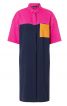 Сукня-сорочка у стилі колор-блок із короткими рукавами - фото 2