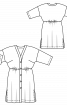 Платье рубашка льняное со сквозной застежкой - фото 3