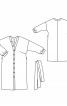 Платье рубашечного кроя с приспущенными проймами - фото 3
