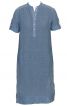 Сукня-сорочка прямого крою із застібкою поло - фото 2