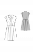 Сукня-сорочка зі спідницею в складку - фото 3