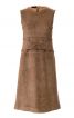 Сукня А-силуету зі штучної замші - фото 2