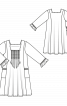 Платье расклешенного кроя с квадратным вырезом - фото 3
