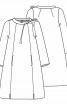 Платье свободного кроя с круглым вырезом - фото 3
