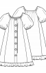 Платье из шитья с рукавами реглан - фото 3