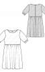 Платье с завышенной талией и уборенной юбкой - фото 3