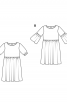 Сукня із завищеною талією і оборками на рукавах - фото 6