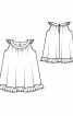 Платье А-силуэта с оборками - фото 3