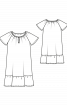 Платье свободного кроя с короткими рукавами - фото 3