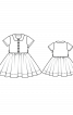 Сукня з круглим комірцем і застібкою спереду - фото 3