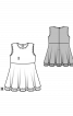 Сукня відрізна з розкльошеною спідницею - фото 3