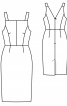 Платье-сарафан с рельефными швами - фото 3