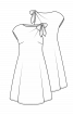 Сукня приталеного крою із зав’язкою на плечі - фото 3