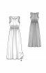 Сукня шифонова з декором стразами - фото 3