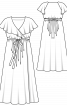Сукня максі з коміром-воланом - фото 3