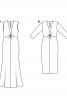 Сукня-футляр з оригінальною драпіровкою - фото 6