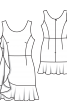 Платье мини отрезное приталенного кроя - фото 3