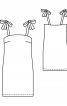 Платье простого кроя на бретелях с завязками - фото 3