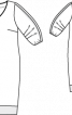 Платье О-силуэта с пышными укороченными рукавами - фото 3