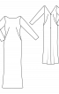 Платье макси приталенного кроя с декольте на спинке - фото 3