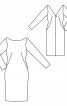 Платье облегающего кроя с декольте на спинке - фото 3