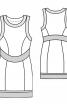Сукня міні з рельєфними швами - фото 3