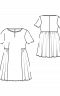 Платье с короткими рукавами и пышной юбкой - фото 3